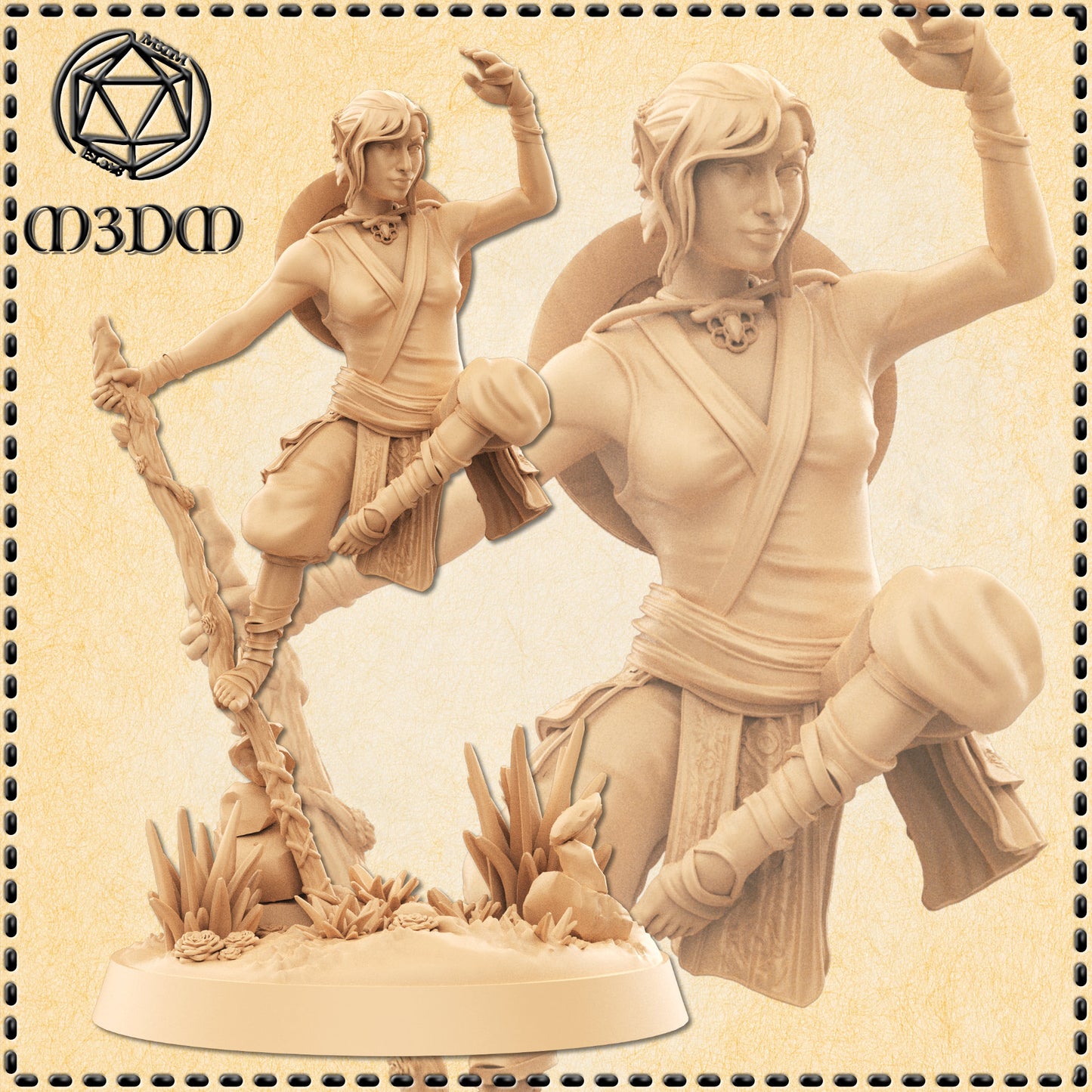 Dungeons & Dragons Halfling Monk Miniature