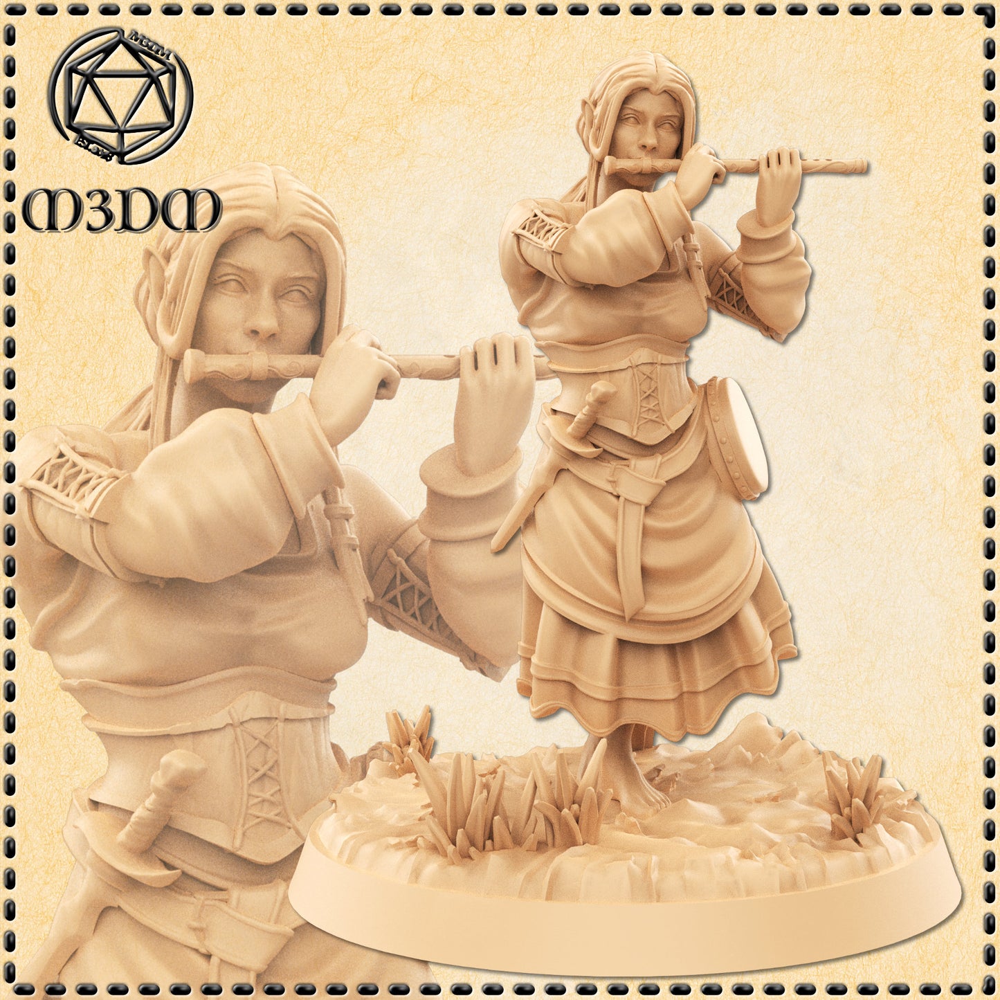 Dungeons & Dragons Halfling Bard Miniature