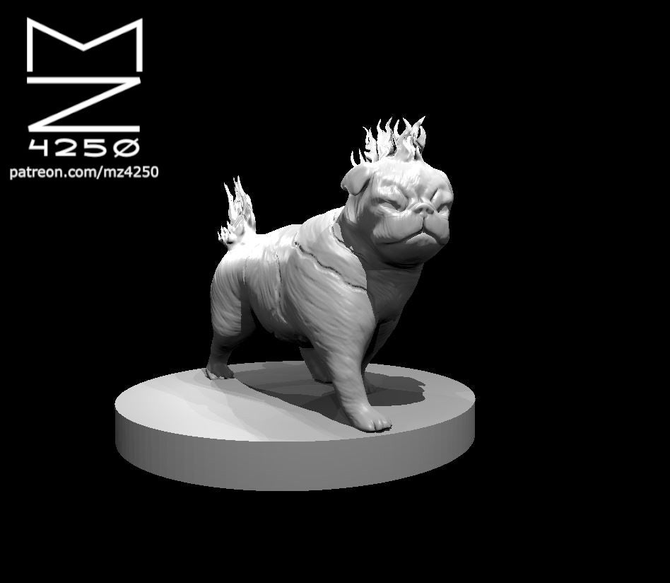 Dungeons & Dragons Hell Pug Miniature