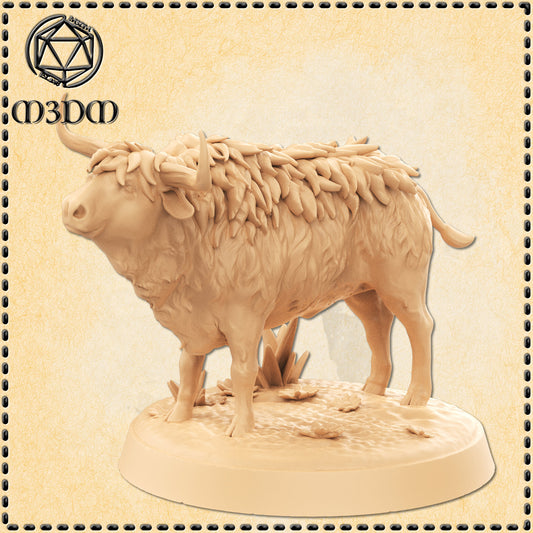 Dungeons & Dragons Highland Cow Miniature