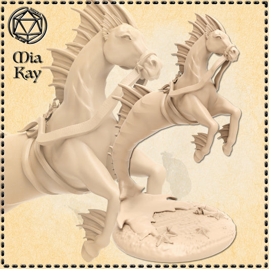 Dungeons & Dragons Hippocampus with Mount Miniature