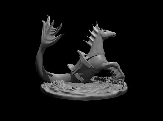 Dungeons & Dragons Hippocampus with Saddle Miniature