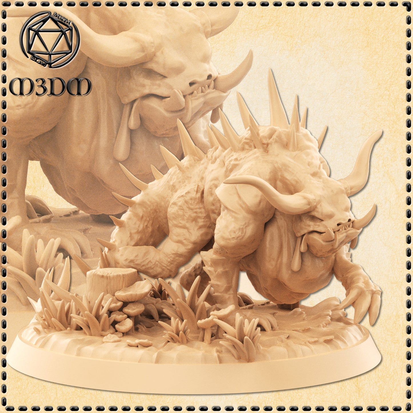 Dungeons & Dragons Hodag Cryptid Miniature