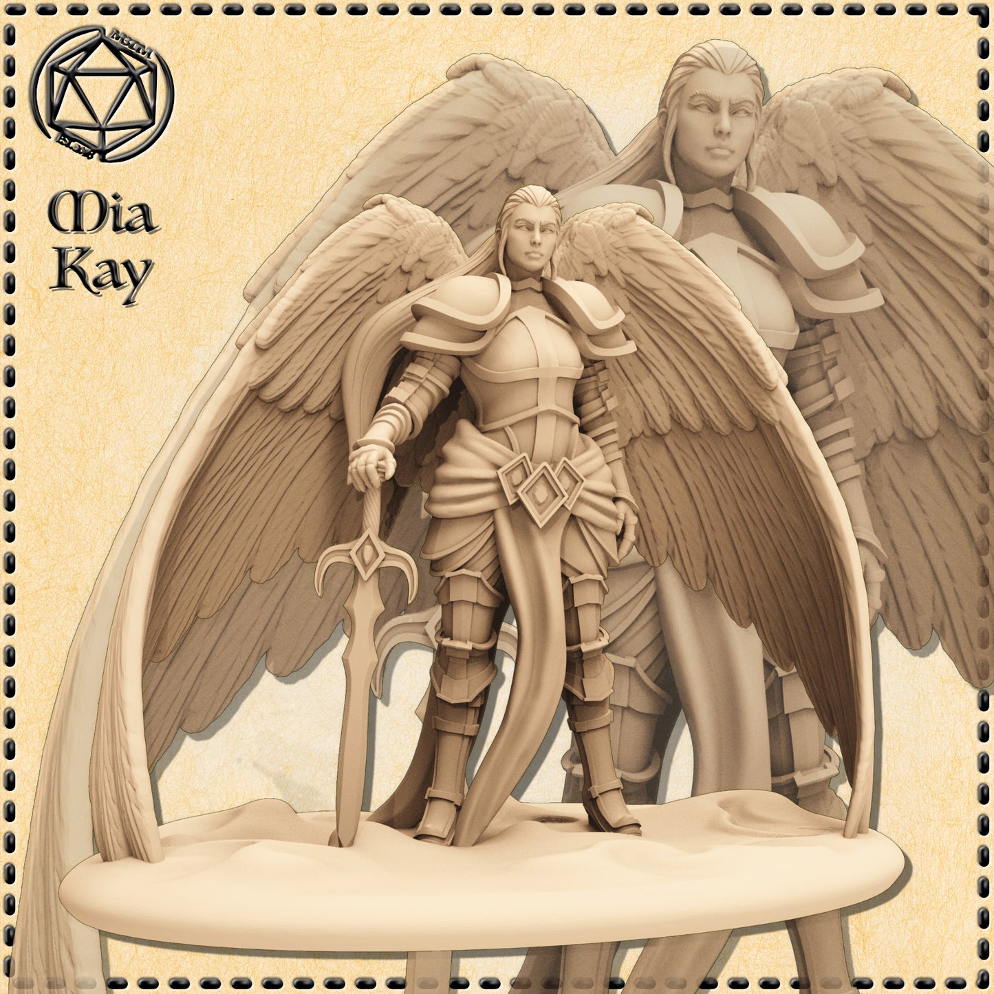 Dungeons & Dragons Holy Angelic Paladin Miniature