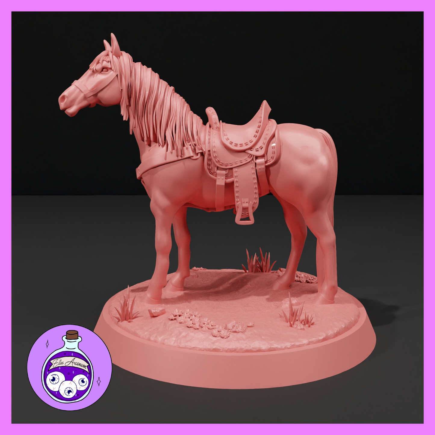 Dungeons & Dragons Horse Saddled Miniature