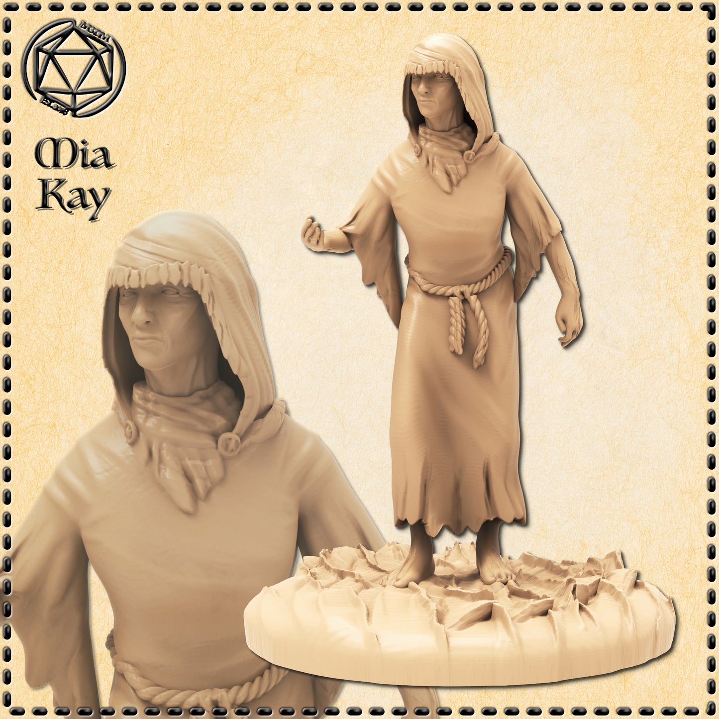 Dungeons & Dragons Human Beggar Miniature