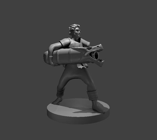 Dungeons & Dragons Human Cannoneer Artificer Miniature