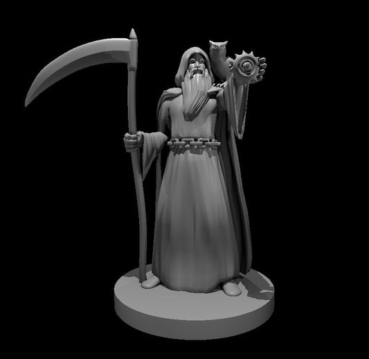 Dungeons & Dragons Human Death Cleric with Scythe Miniature