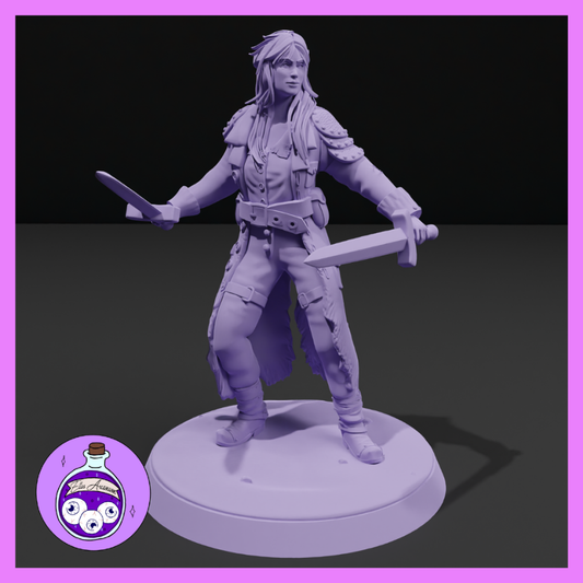 Dungeons & Dragons Human Female Bandit Miniature