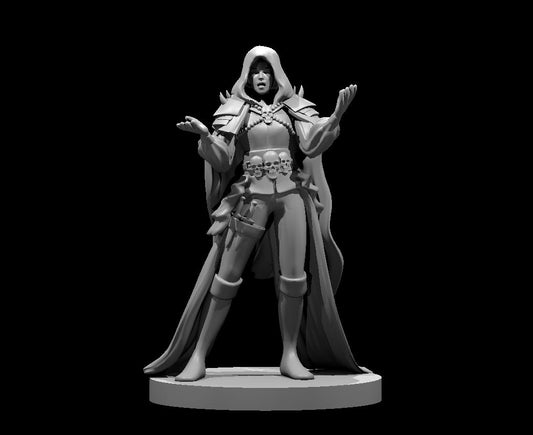 Dungeons & Dragons Human Female Bard Warlock Miniature