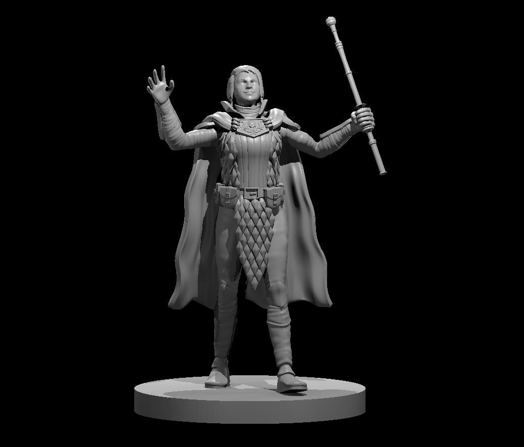 Dungeons & Dragons Human Female Eldritch Warlock Miniature