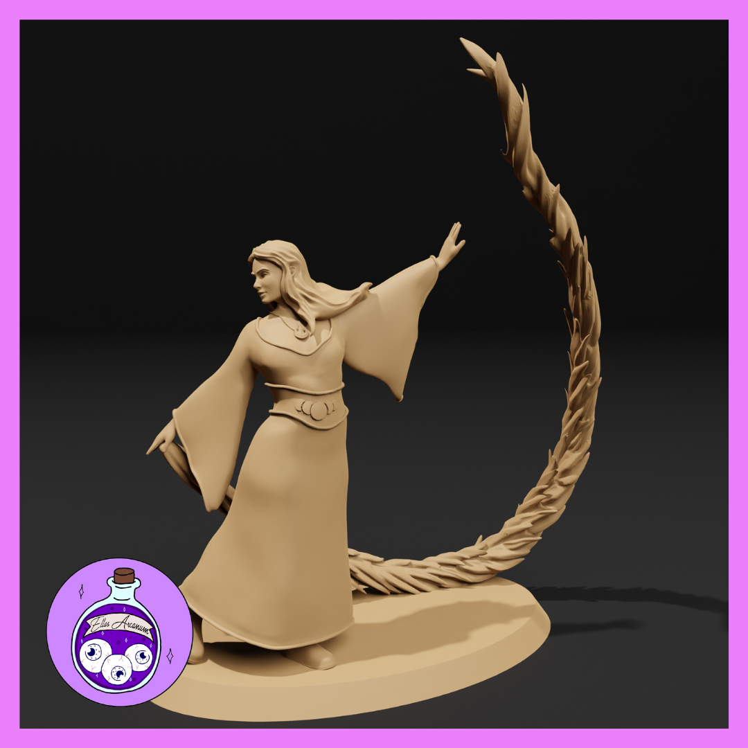 Dungeons & Dragons Human Female Evocation Wizard Miniature