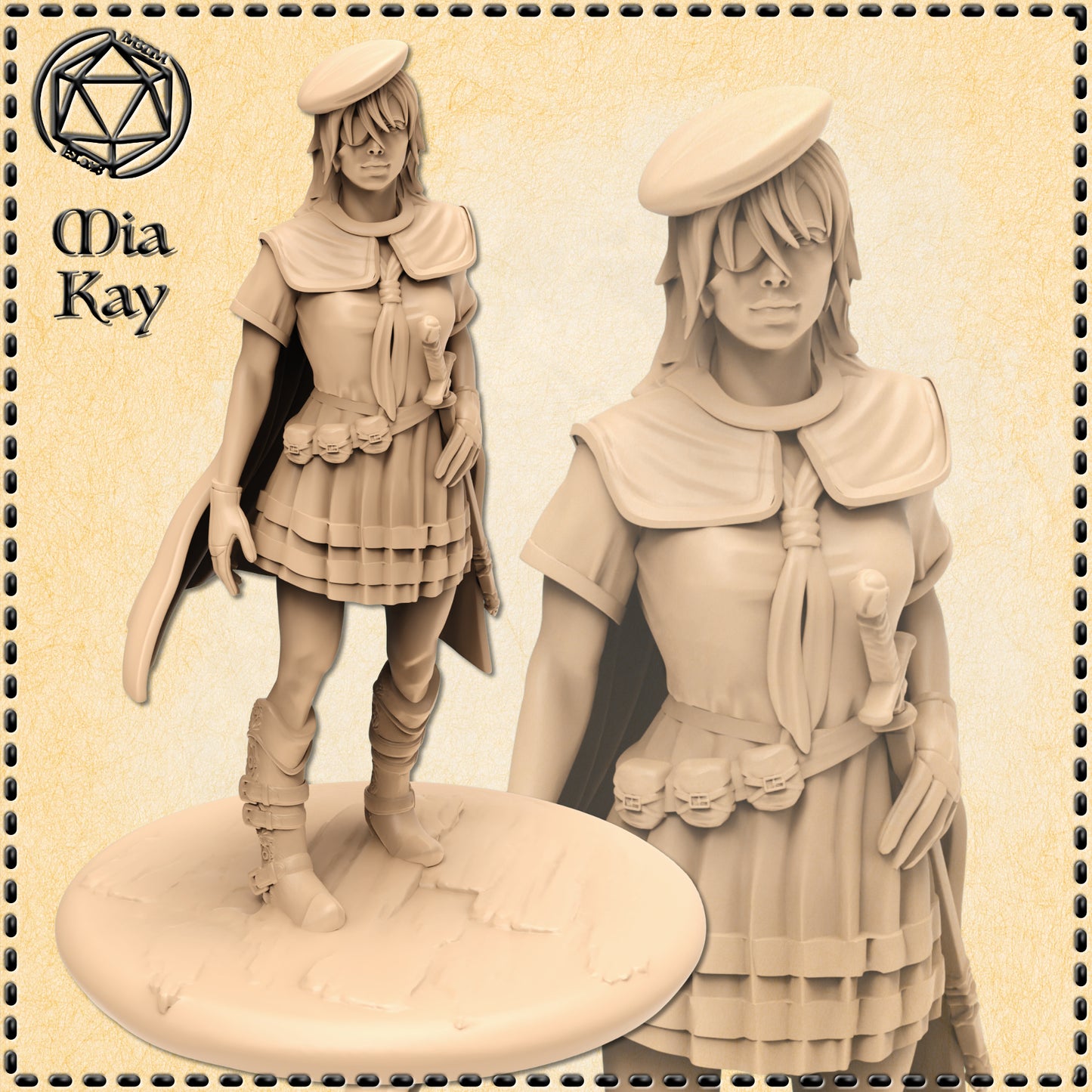 Dungeons & Dragons Human Female Rogue Miniature