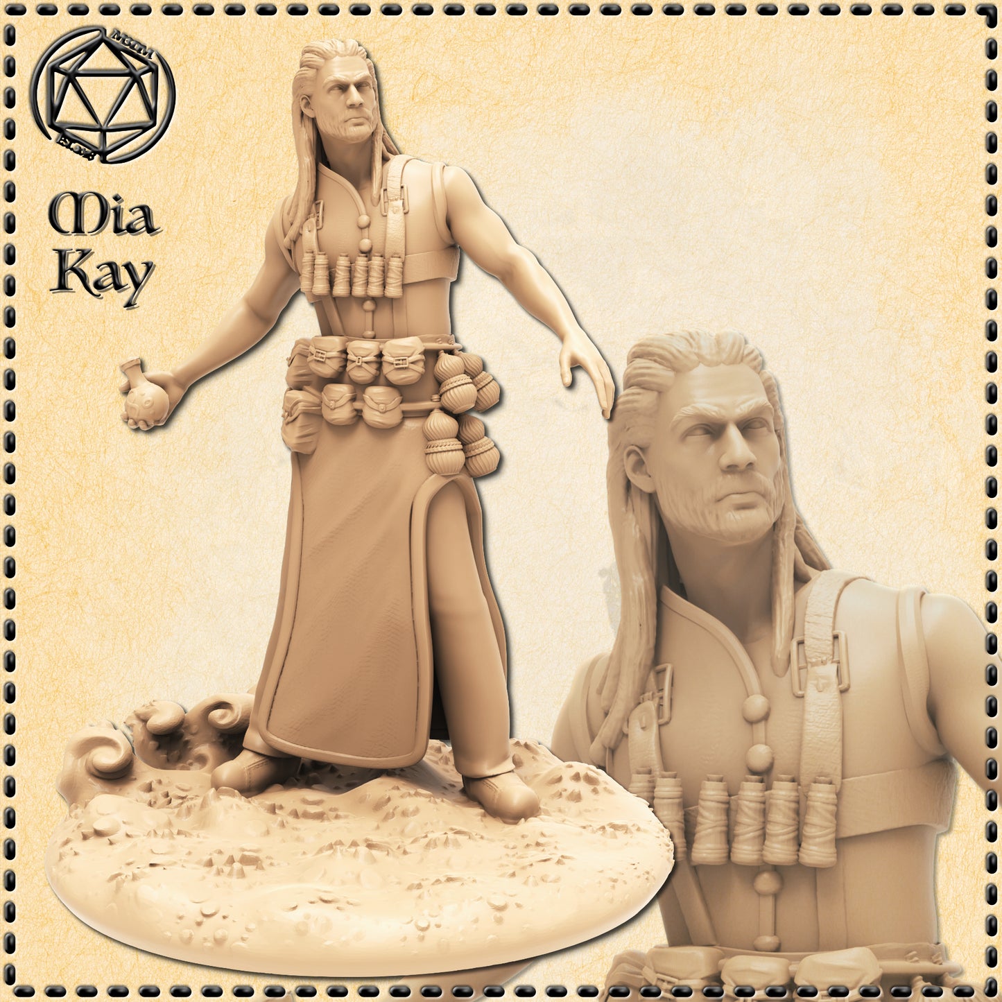 Dungeons & Dragons Human Male Alchemist Miniature