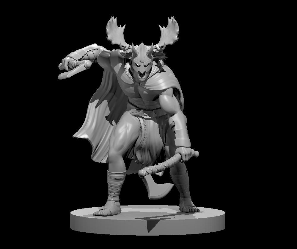 Dungeons & Dragons Human Male Barbarian Miniature