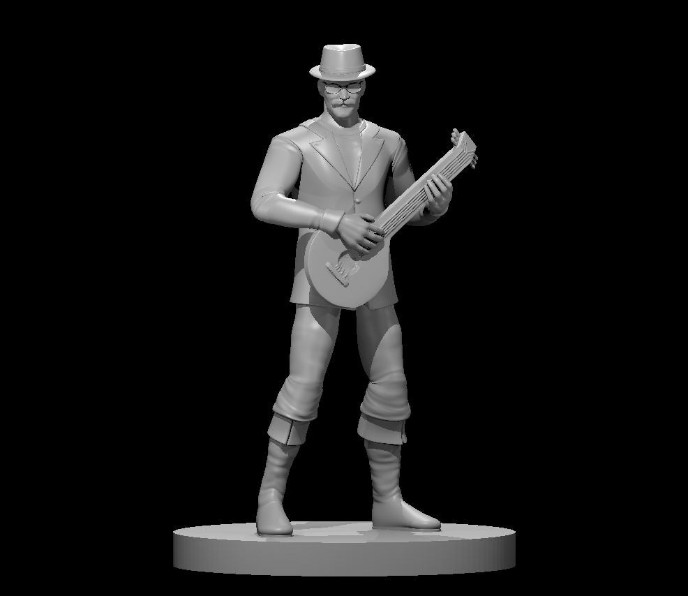 Dungeons & Dragons Human Male Bard Miniature