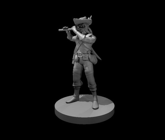 Dungeons & Dragons Human Male Bard with Flute Miniature