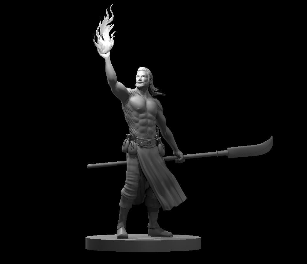 Dungeons & Dragons Human Male Draconic Bloodline Sorcerer Miniature