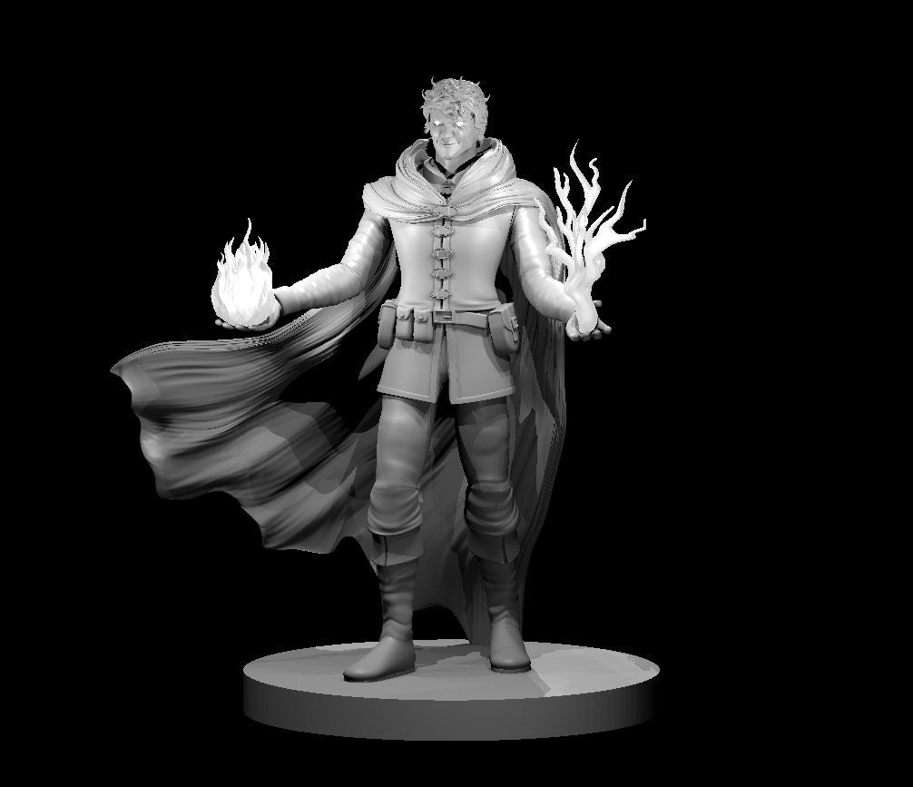 Dungeons & Dragons Human Male Sorcerer Miniature