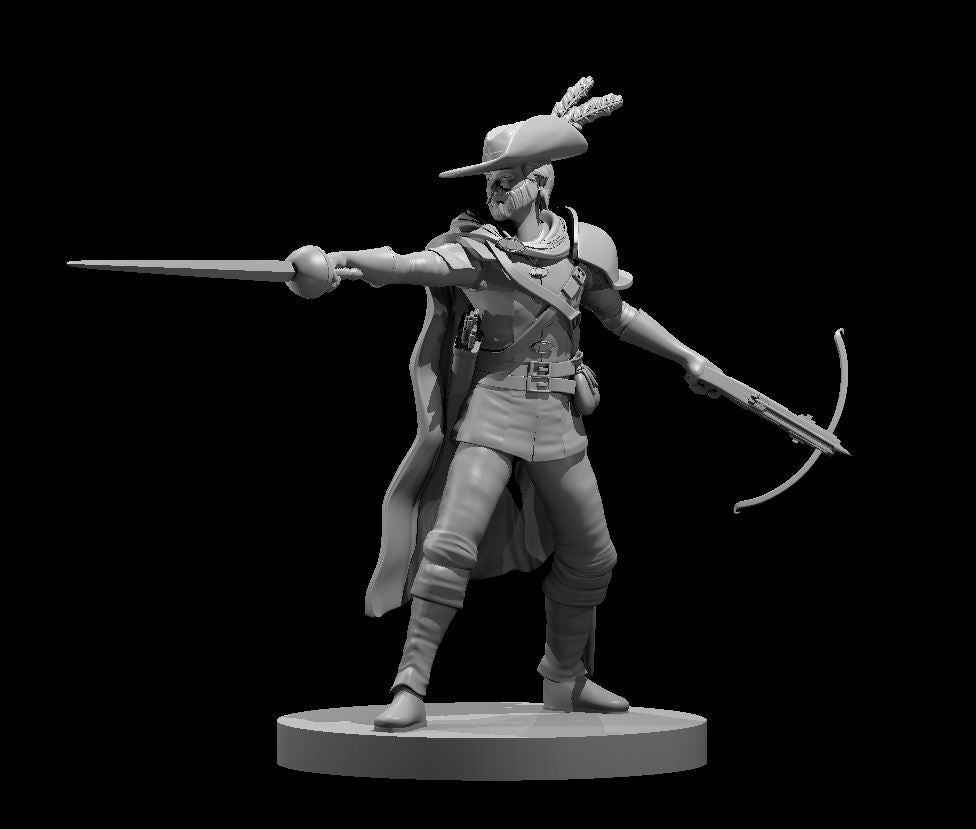 Dungeons & Dragons Human Male Swashbuckler Miniature