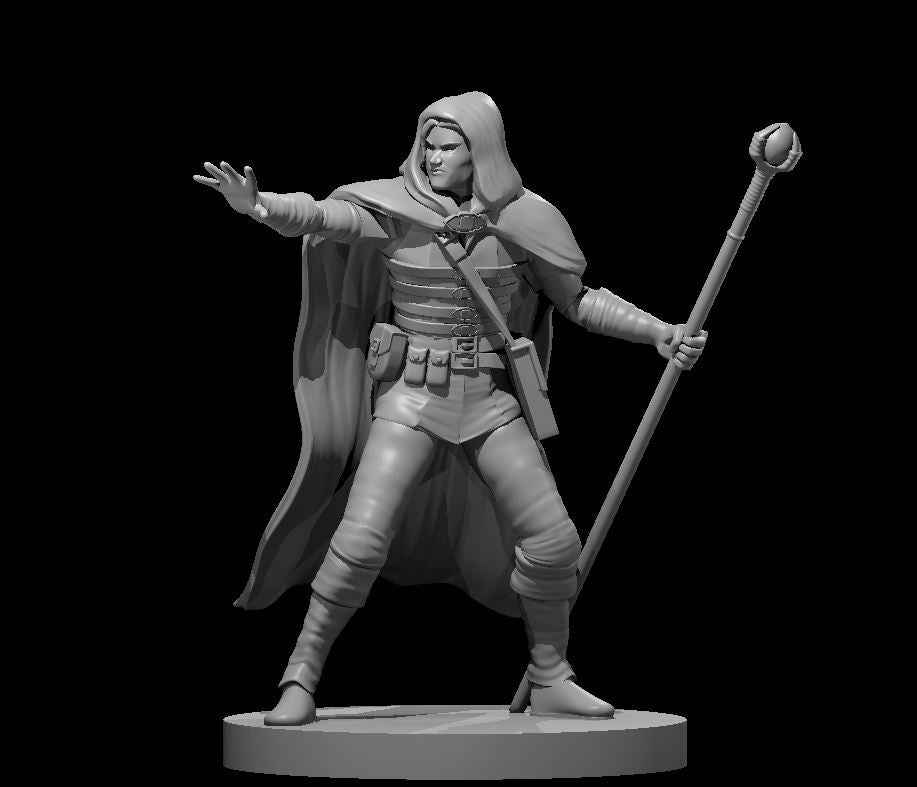 Dungeons & Dragons Human Male Wizard Miniature