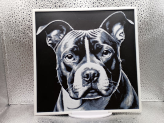 Amstaff – Hueforge 3D-Printed Artwork