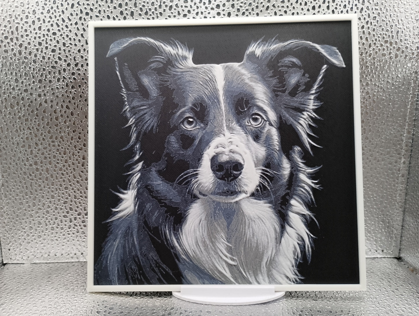 Border Collie – Hueforge 3D-Printed Artwork