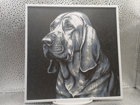 Bloodhound – Hueforge 3D-Printed Artwork