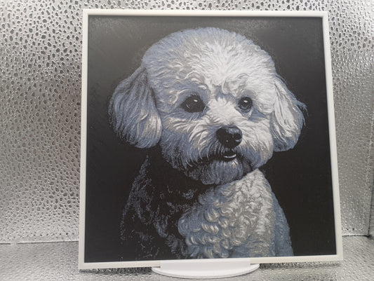Bichon Frise – Hueforge 3D-Printed Artwork