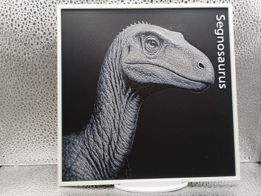 Segnosaurus – Hueforge 3D-Printed Artwork