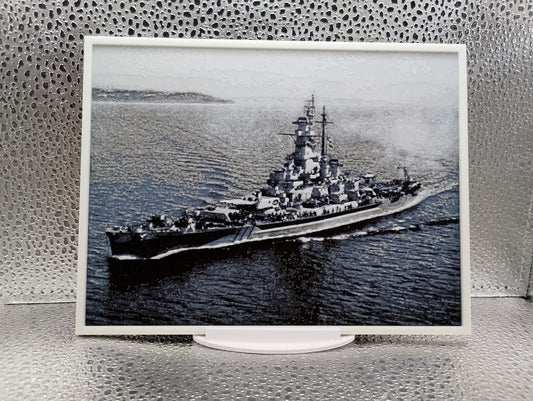 USS Massachusetts – Hueforge 3D-Printed Wall Art