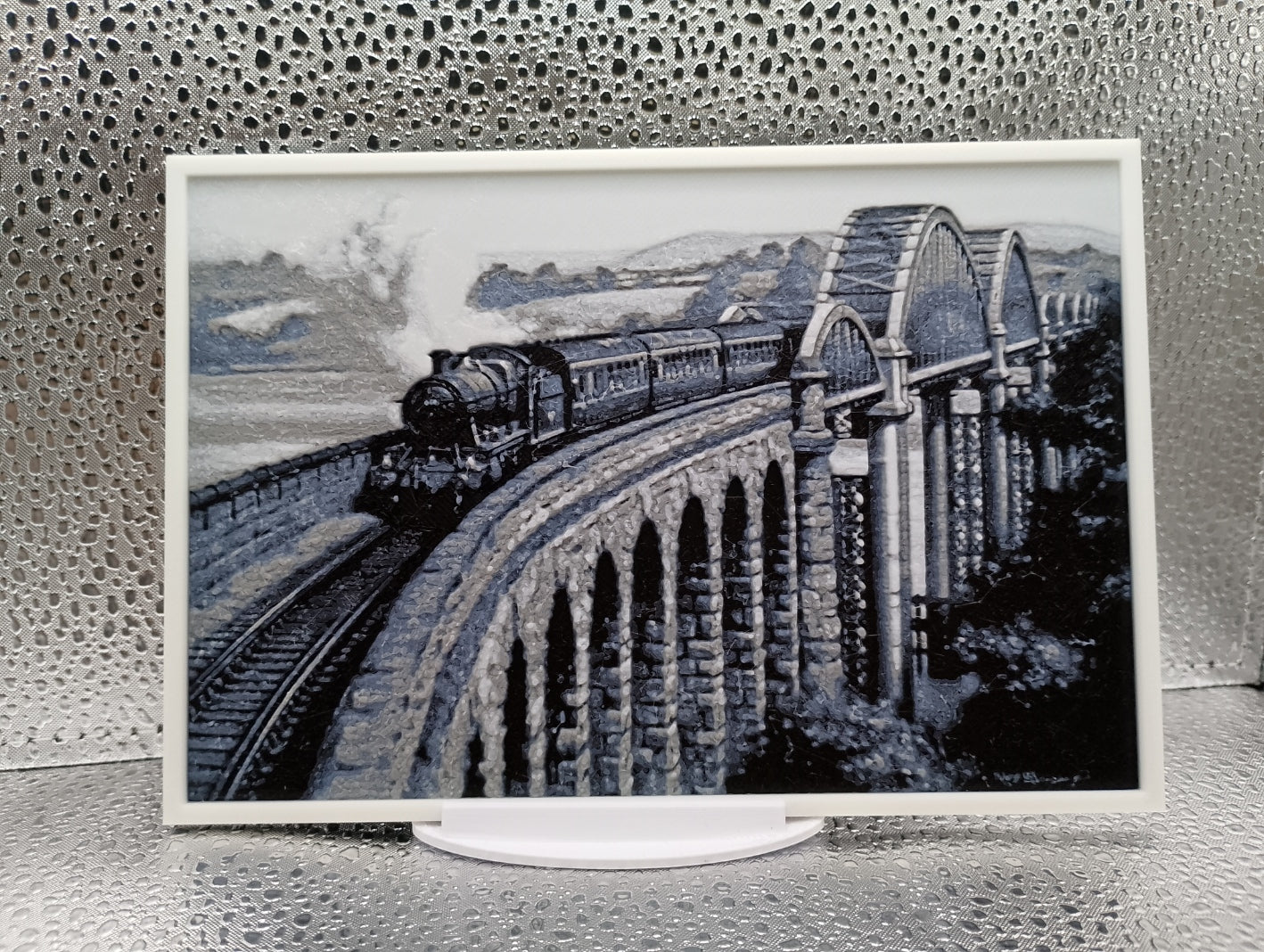 GWR 4300 CLASS 2-6-0 LOCO No 6341 CROSSES THE SEVERN BRIDGE