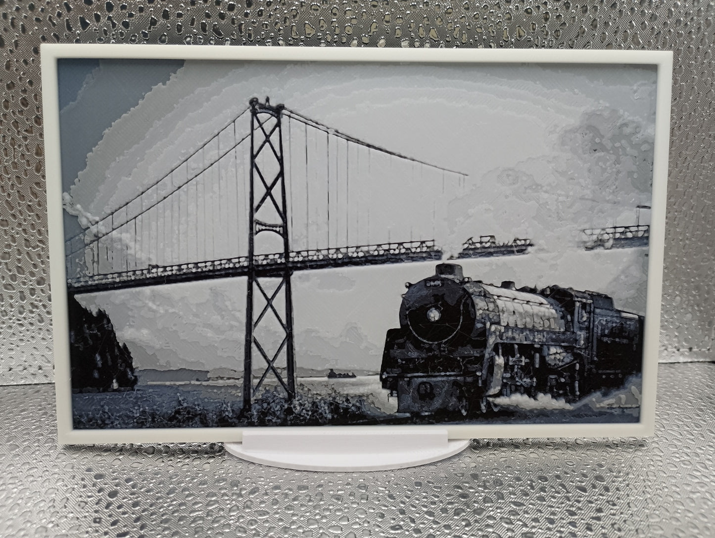 Royal Hudson under Lions Gate Bridge hueforge