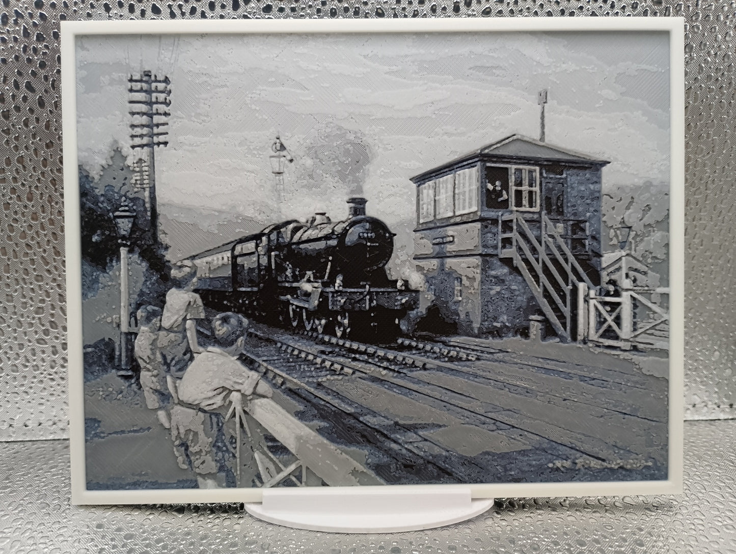 GWR 4900 OR HALL CLASS 4-6-0 LOCO No 5936 'OAKLEY HALL' APPROACHES MARSHBROOK STATION
