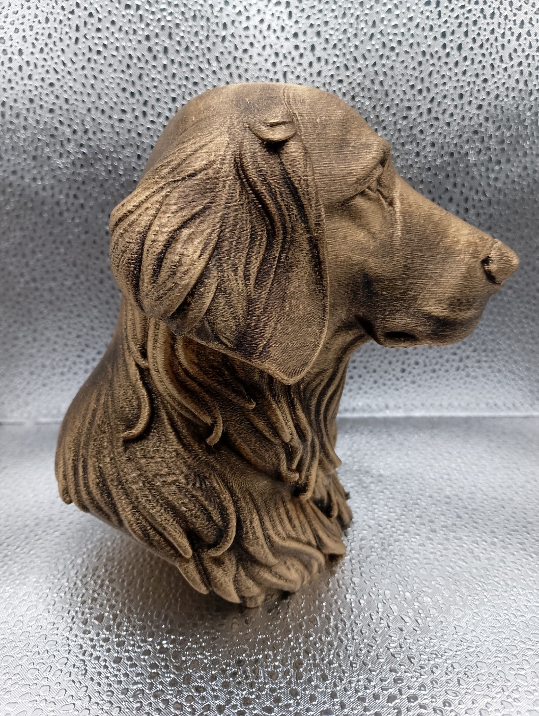Flat Coated Retriever Bust