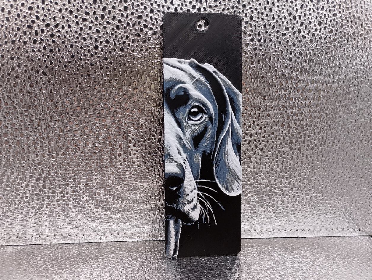 Weimaraner Bookmark – Hueforge