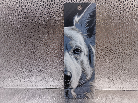 White Swiss Shepherd Bookmark – Hueforge