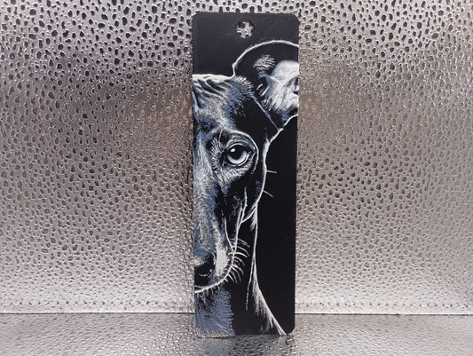 Greyhound Bookmark - Hueforge
