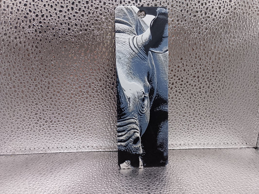 Rhino Bookmark - Hueforge