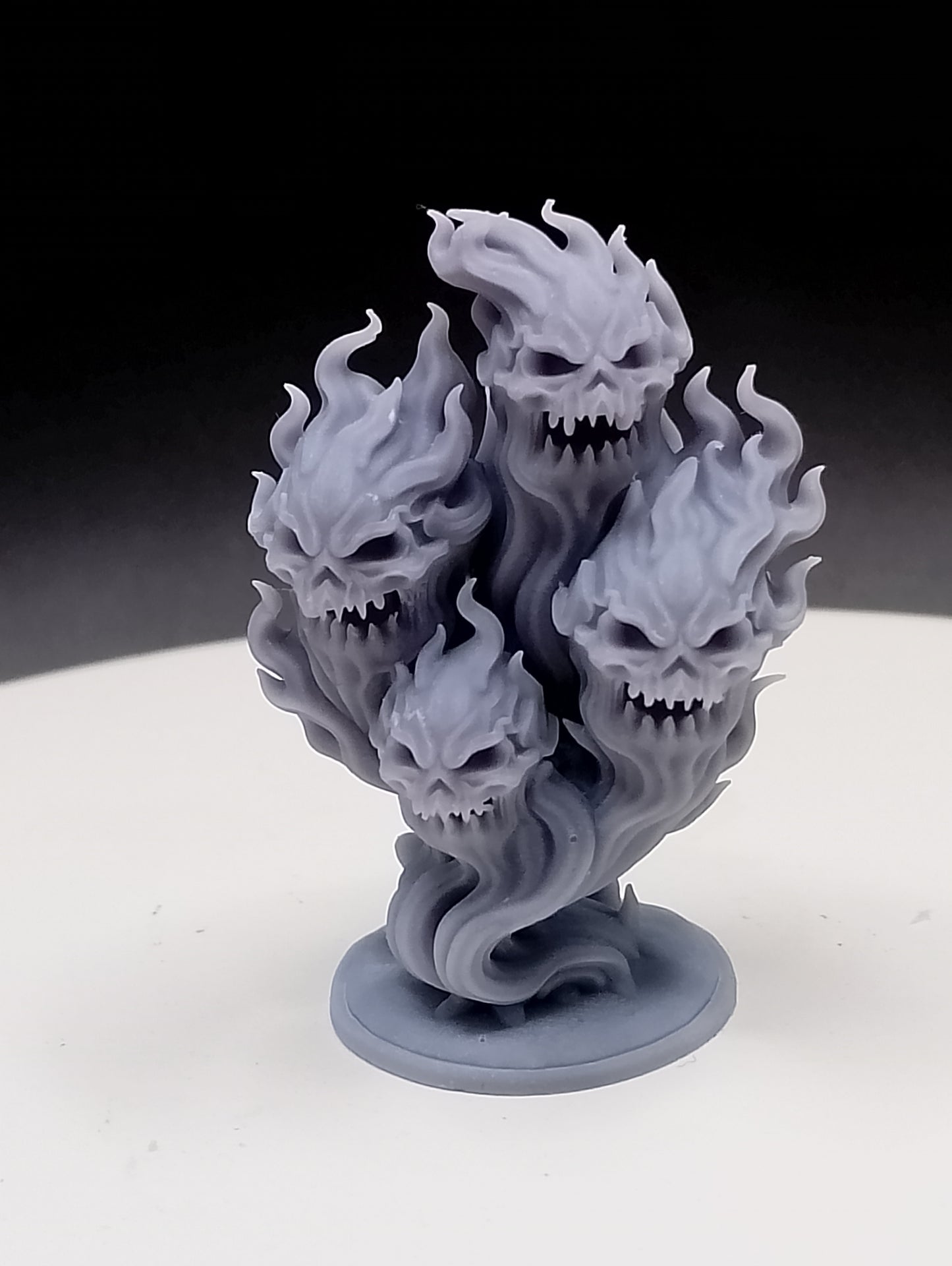 Dungeons & Dragons Four-Headed Fire Elemental Flame Monster Miniature
