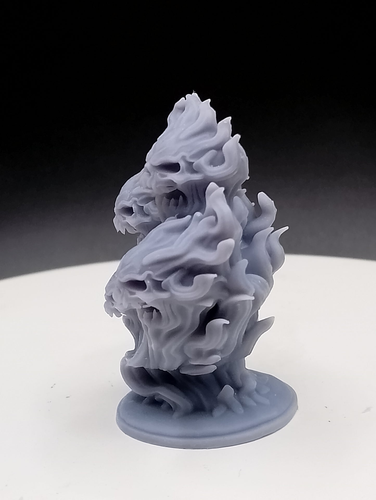 Dungeons & Dragons Four-Headed Fire Elemental Flame Monster Miniature