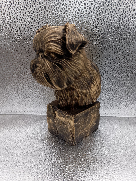 Brussels Griffon Bust