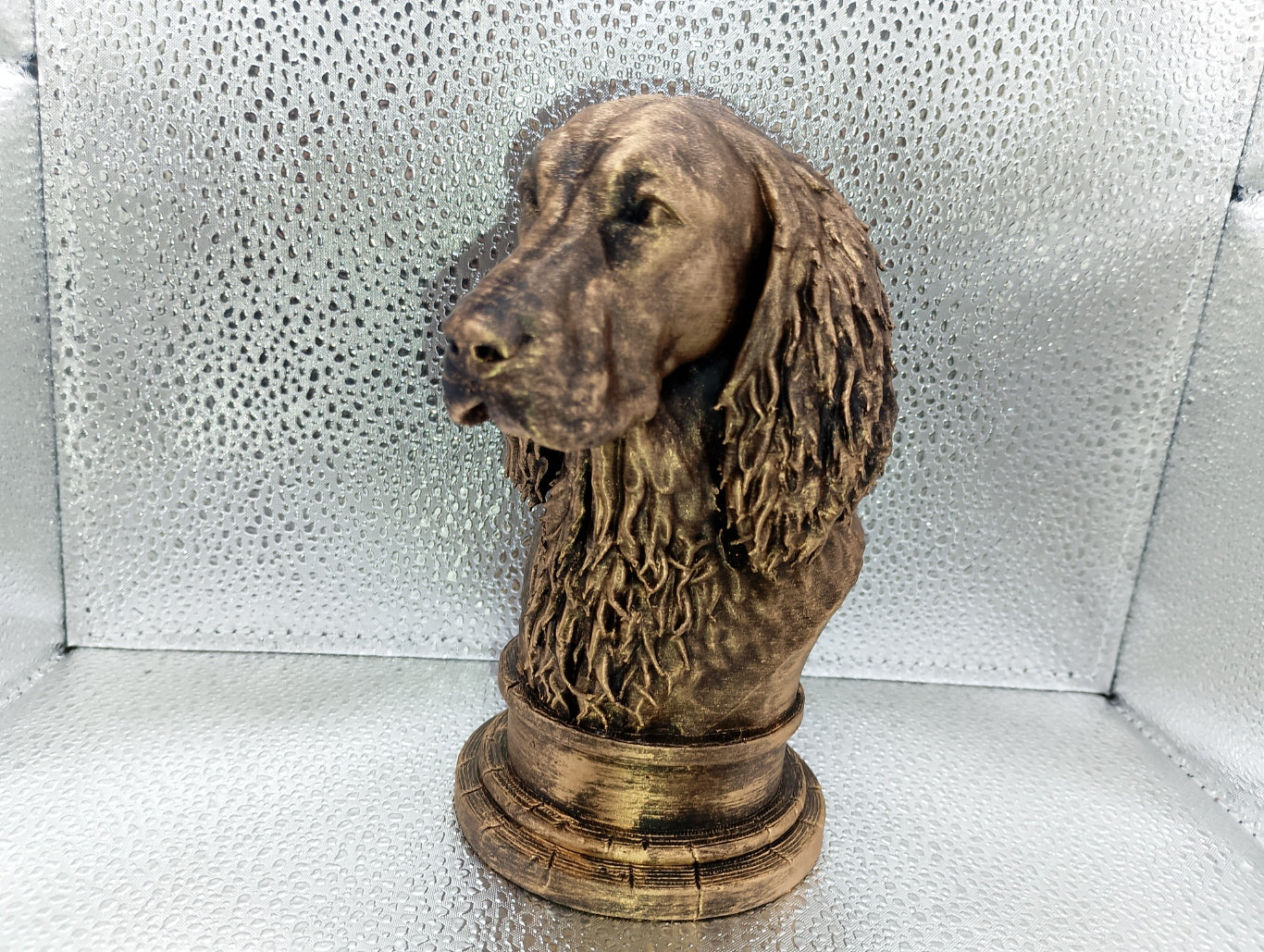 Blue Picardy Spaniel Bust