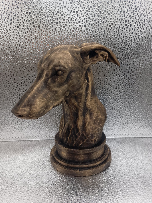 Whippet Bust