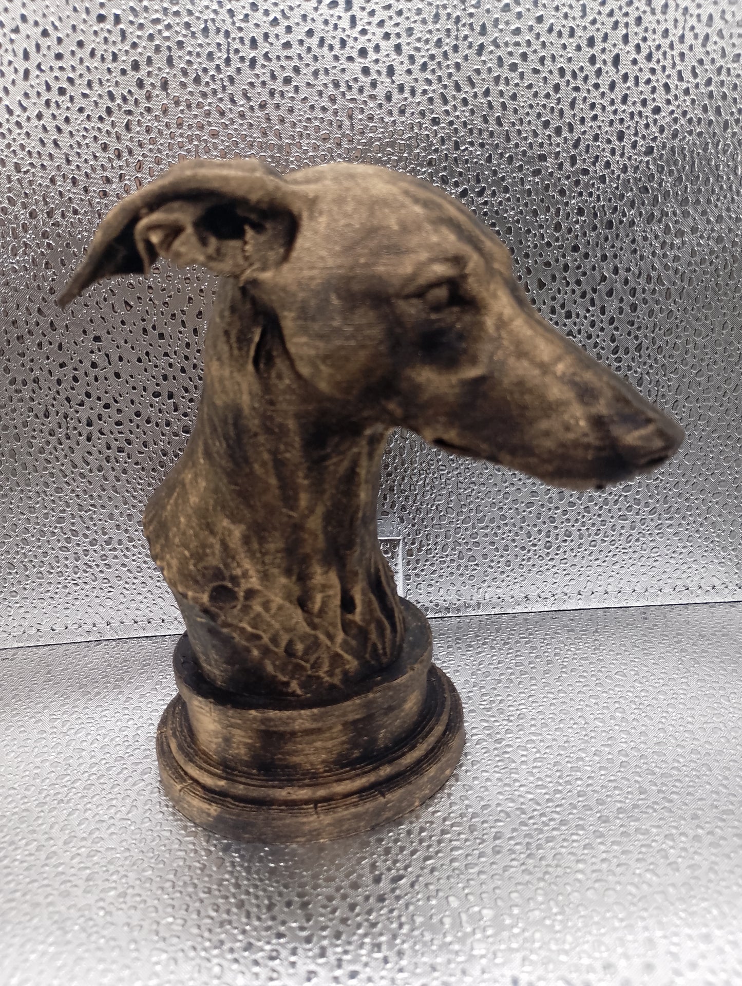 Whippet Bust