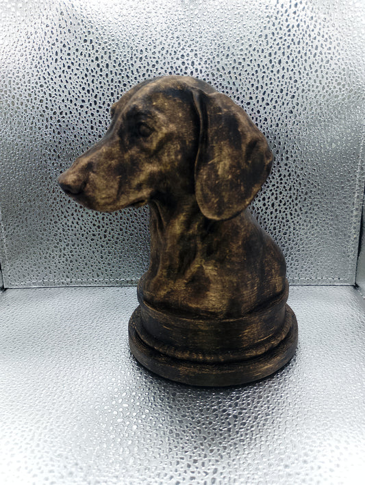Short Haired Dachshund Bust