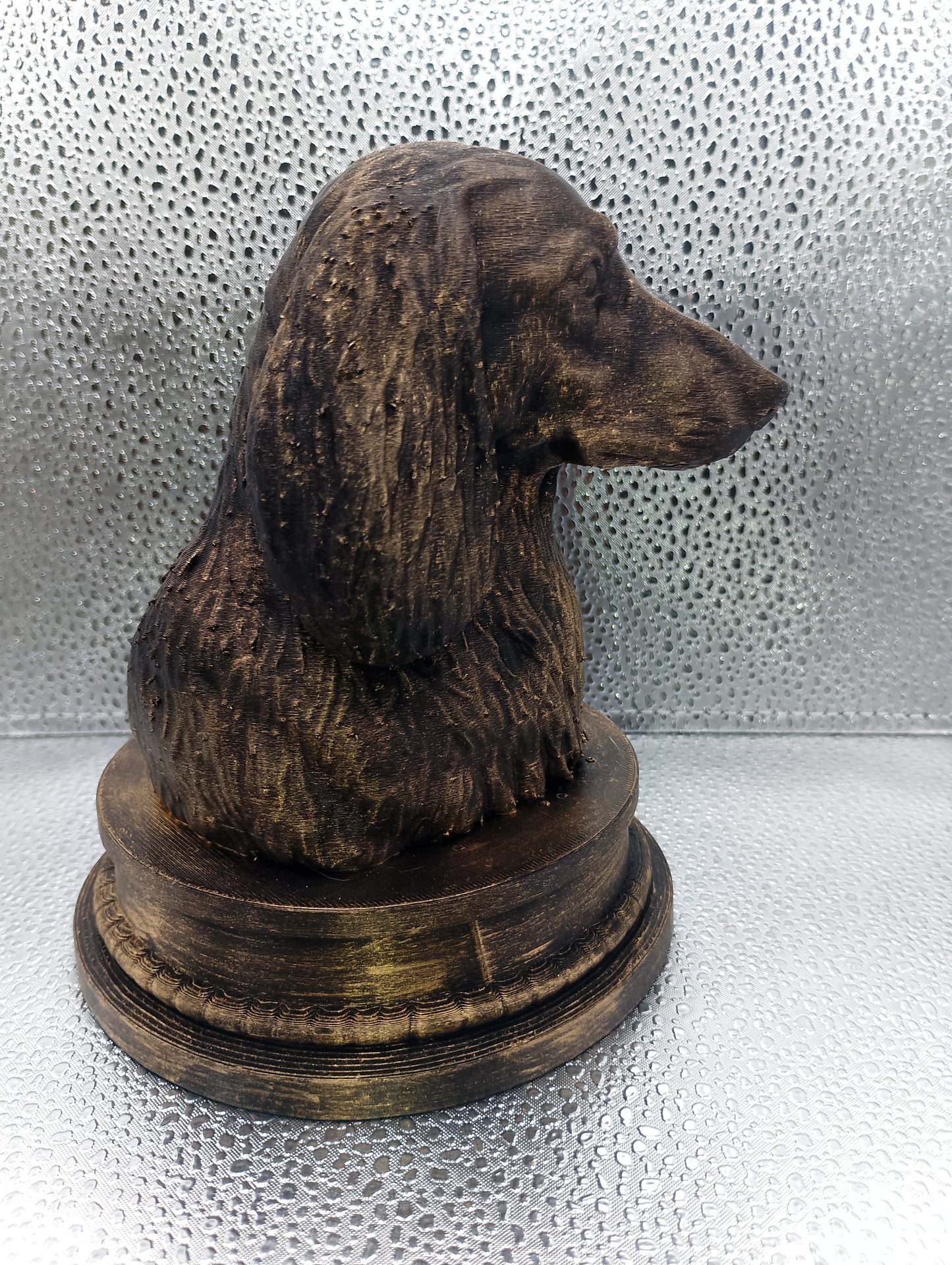 Long Haired Dachshund Bust