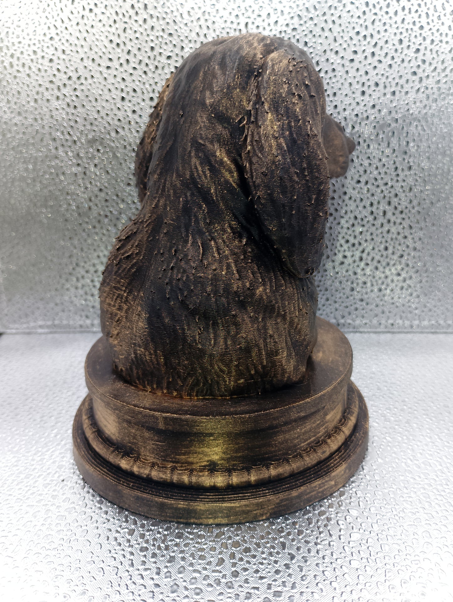 Long Haired Dachshund Bust