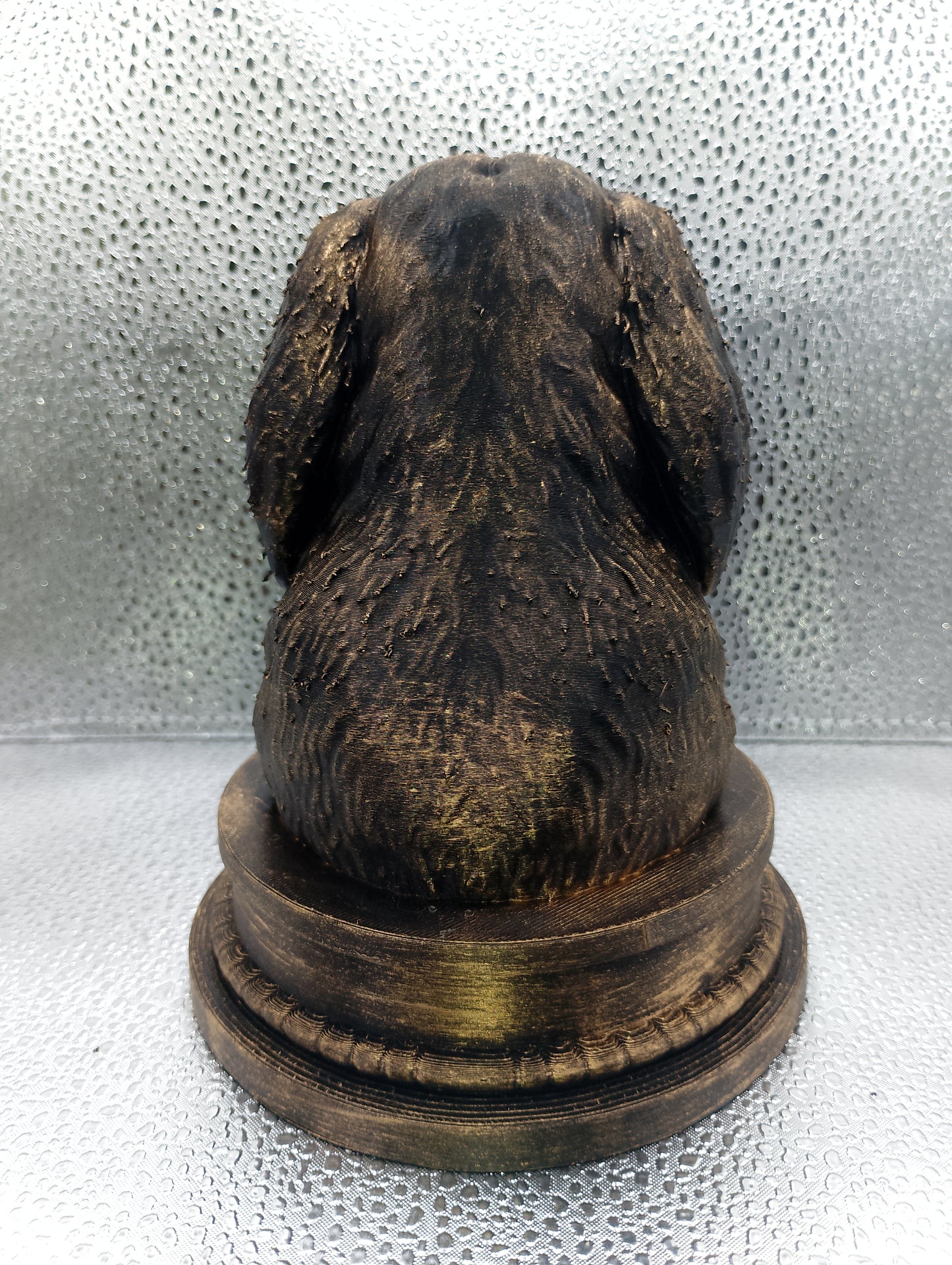 Long Haired Dachshund Bust