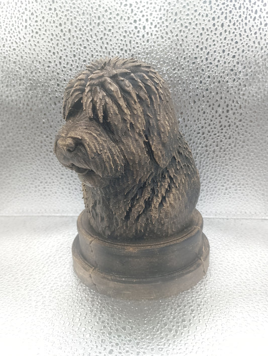 Old English Sheepdog Bust